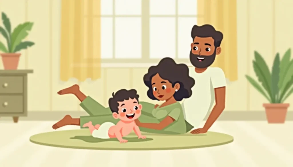 Illustration for Tummy Time Milestones: What to Expect from 0-6 Months